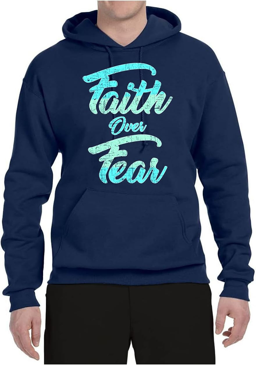 Faith over Fear Inspirational/Christian Unisex Graphic Hoodie Sweatshirt